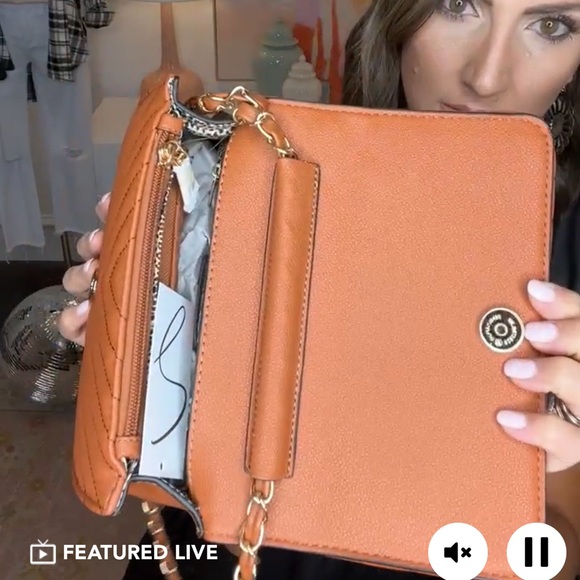 Brown Quilted Gold Crossbody & Wallets Set - Picture 7 of 7